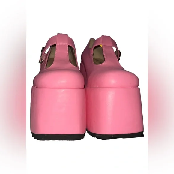 Pink Platform Mary Janes Shoes - Picture 5 of 10